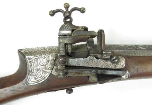 Turkish miquelet rifle, late 18th century.from Imperial Auctions, LLC