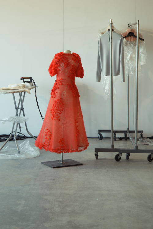 ninagarcia:NYFW - FALL 2014 - DELPOZO (backstage)