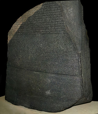 The Rosetta Stone What is the Rosetta Stone? The Rosetta Stone is a stone with writing on it in two 