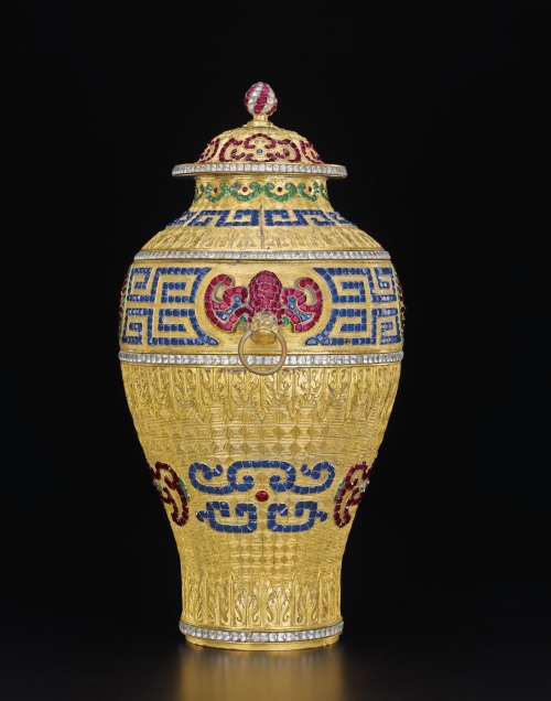 christiesauctions: A Magnificent and Rare Imperial Paste-Inset Gilt-Bronze Vase and Cover Through C