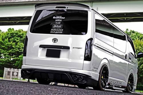 Toyota Hiace H200発表から大好評頂いております200系ハイエース用エアロ、スティンガー。… - S.A.D Custom Japan