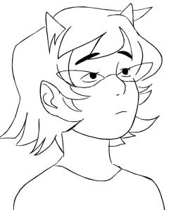 every time i draw terezi’s hair it