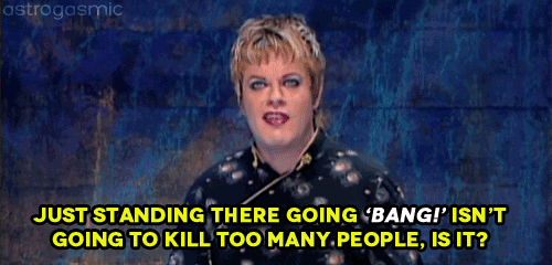 fandomsandfeminism:  aersidhe:  fandomsandfeminism:  “It’s not a gun problem. It’s a people problem.” Really, I’d argue it’s a “people with guns” problem. Because YEAH, guns don’t kill people, people kill people, but the gun helps. 