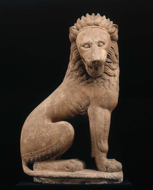 ancientanimalart:LionGreekArchaic Periodabout 550 BCEMuseum of Fine Arts Boston