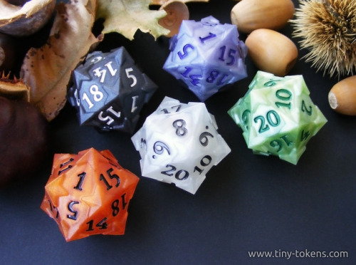 I’ve made different spooky color schemes for my Starry D20 design to get in the Halloween mood.  The