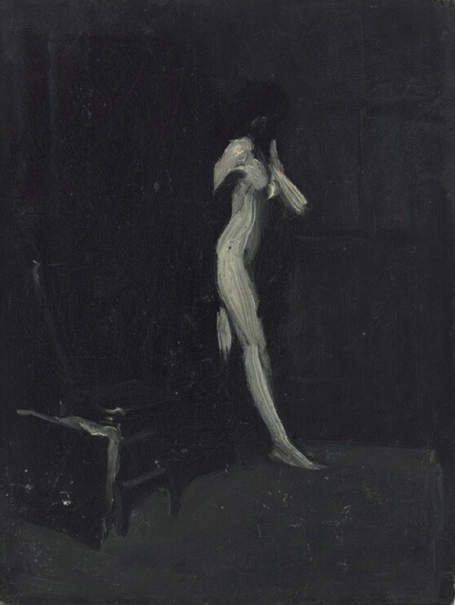 nevver:Nude Walking through a Doorway, Edward Hopper
