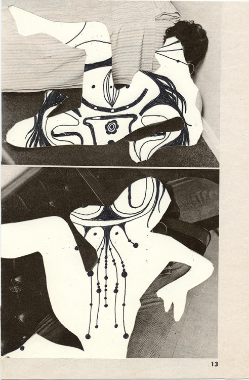 sebjartworks:  13  drawing & collage 13,5 x 20,5 cm / © seb jarnot 2013 