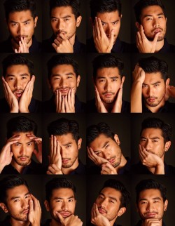 literallyadramaqueen:  GODFREY GAO:  FACES