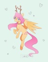 mindlessnik:A fluttershy for you 🦋💕🦌