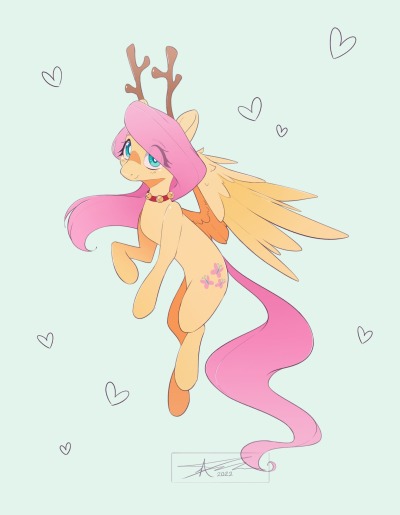 mindlessnik:A fluttershy for you 🦋💕🦌