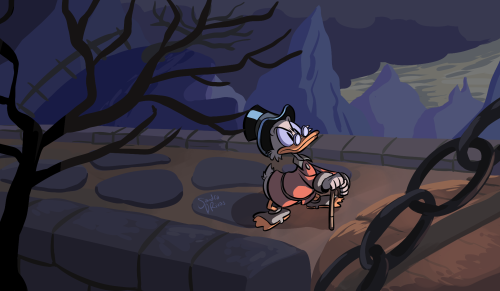 little color study on a level from Ducktales AGDQ