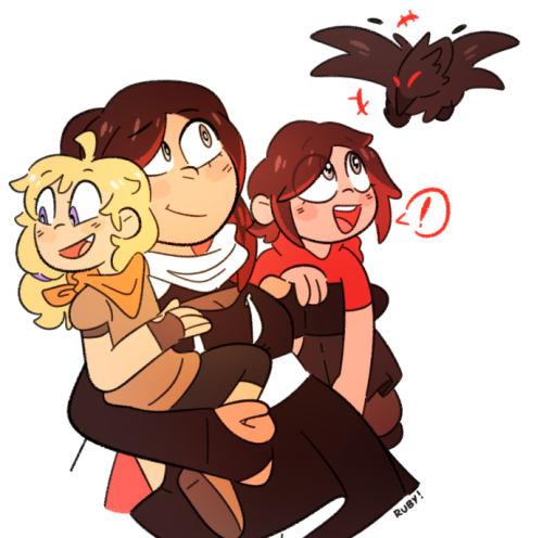 rubyfunkey:rwby but summer tai and raven were a throuple