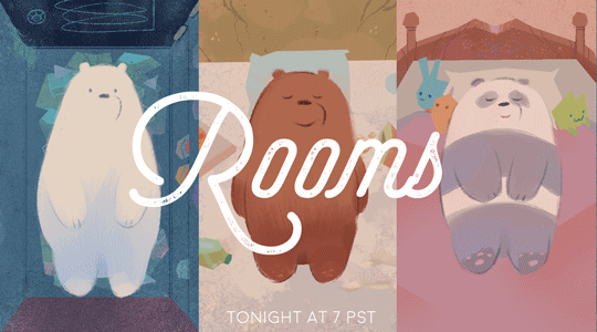 wedrawbears:  everydaylouie:  new wbb episode tonight at 7 - ROOMS!!   WE BARE BEARS