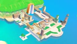 suppermariobroth:  Low-resolution versions of Delfino Plaza, Sirena Beach, Gelato Beach and Ricco Harbor that can be seen across the water from Pinna Park in Super Mario Sunshine. 