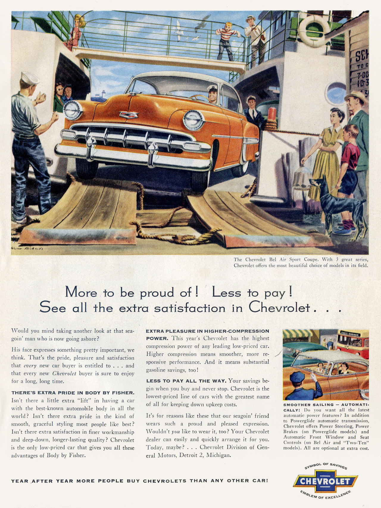 1954 Chevrolet Bel Air Sport Coupe - published in Better Homes and Gardens - August 1954