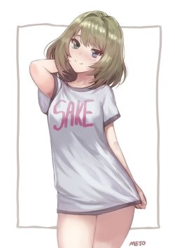 caskitsune: Twitter / METO(メト)@meto31 楓さんのSAKE・Tシャツ※Permission was granted by the artist to upload their works. Do make sure to like/retweet the original work!