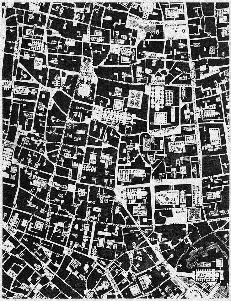 Observations & Reflections - Giambattista Nolli: Nolli Map, Pianta 