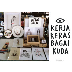 Art Market 3 by Kopi Keliling
June, 1st 2014 - Jogloo Beer, Kemang
#nengiren