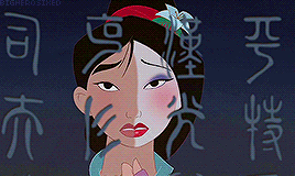 bigherosixed:  disney princess meme ♛ [1/5] songs → Reflection (Mulan) ❝Who is that girl I see staring straight back at me? Why is my reflection someone I don’t know?❞ 