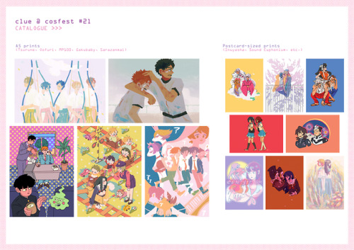 my catalogue for cosfest sg this weekend! i&rsquo;ll have some tgcf/hualian stuff to trade too! 