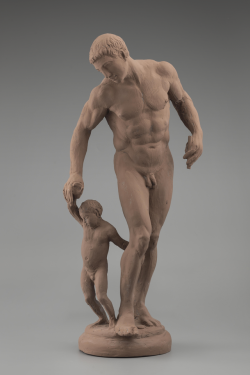 hermesandmercury:  Hermes with Dionysus (fountain