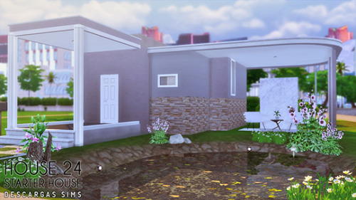 HOUSE 24 - Starter House-Base Game-Lot: 20x15-Price: §18.125-2 bedrooms - 1 bathroom-Furnished-With 