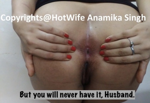 annusingh376:  captionlover:  I was speechless. I could not answer my Hotwife.(Created for a friend and his Hotwife.)  https://annusingh376.tumblr.com/  Love