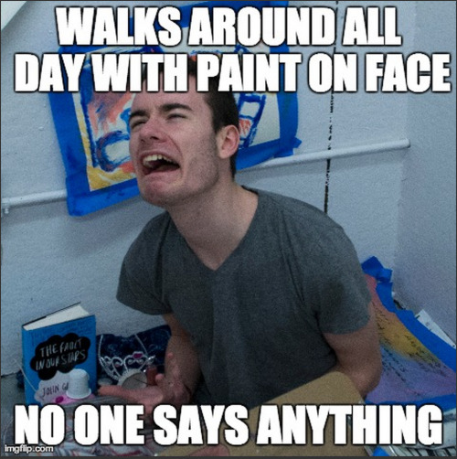hopeless-wandering-to-hogwarts:Art Student Meme