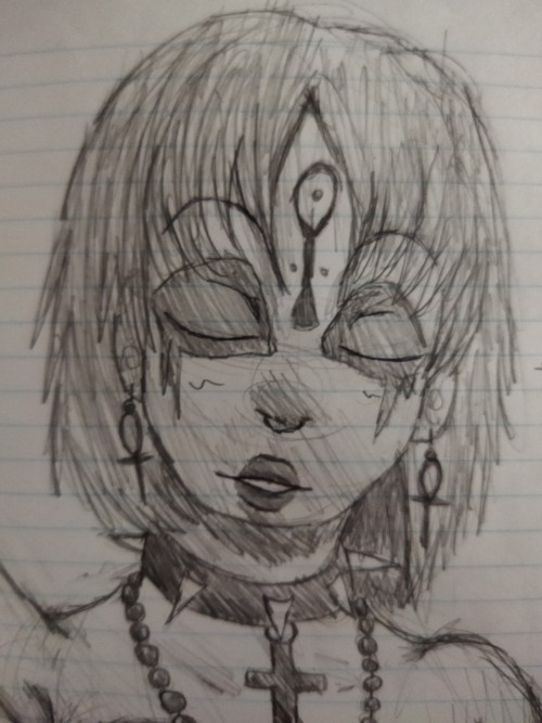 Trad Goth Mello I Drew In Robotics Class