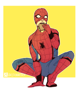 questionartbox:  &gt;Sandwich break So I watched Spider-Man: Homecoming the other day and had a great time!  Art blog: questionartbox   