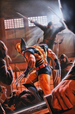 xombiedirge:  Wolverine Vs. The Hand by Felipe Massafera / Facebook