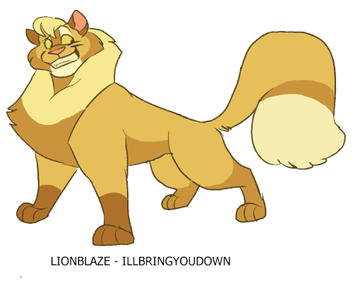 Lionblaze ! I finally have a design for him that doesn’t look like trash 
