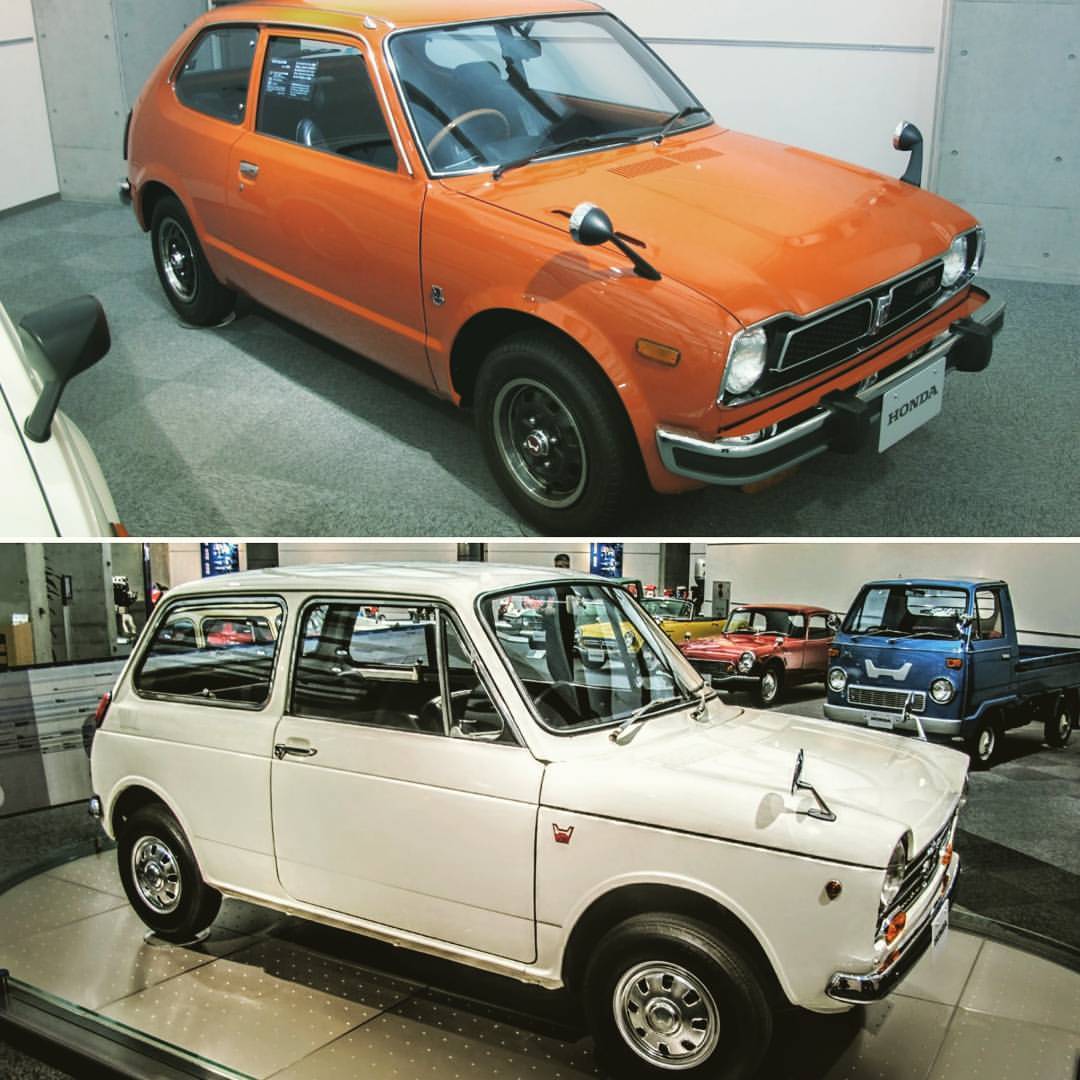 Photo taken at Honda Museum in Japan, perhaps the coolest place I may ever go. At the top is an old Japanese market Civic but the car below is it’s precursor? Do you know the name? @honda #hondacivic #hondahistory (at Twin Ring MOTEGI,JAPAN)