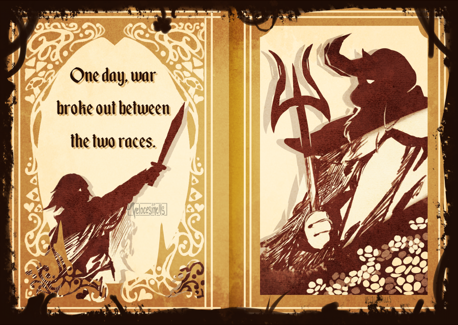 velocesmells:  Once upon a time… I tried redrawing the opening sequence of Undertale