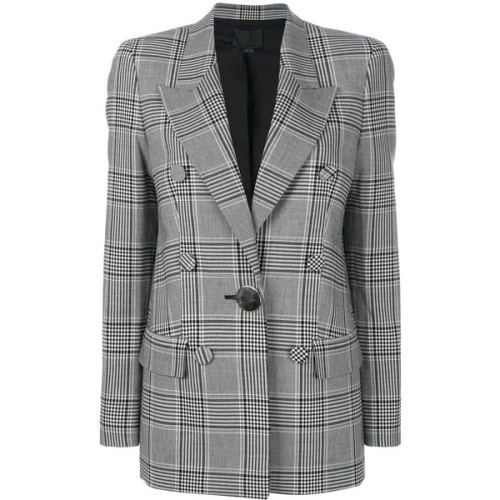 Alexander Wang check double breasted blazer ❤ liked on Polyvore (see more double breasted jackets)