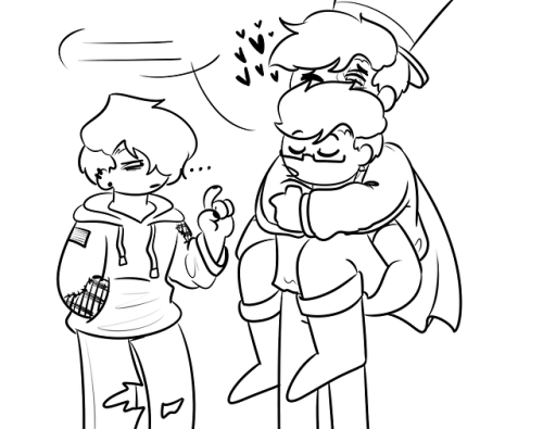 woorenergy:Demus is just one clingy motherfucker and loves his nerdy boyfriend a lotWe love a clingy