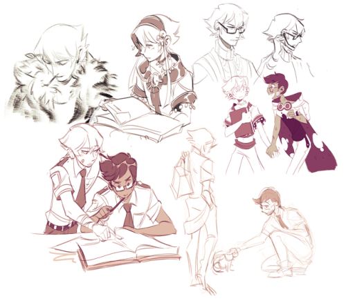 cityinthesea:au sketches, for sale, never finished(3 out of 4 aus belong to friends)