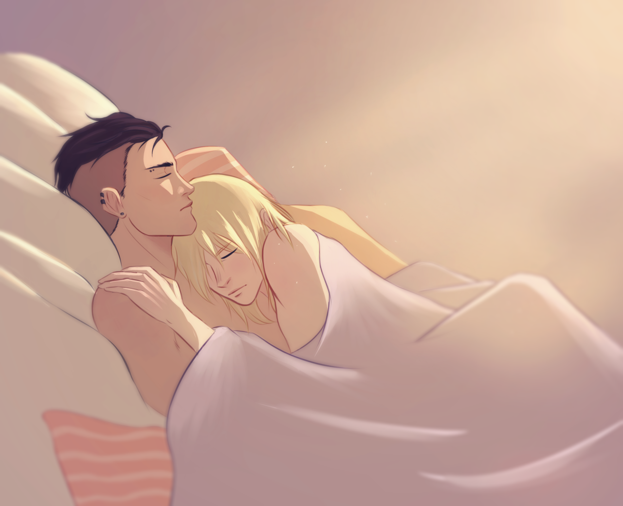 makariaartsabout: soft, morning older!otayuris because I can. (piercings on Otabek