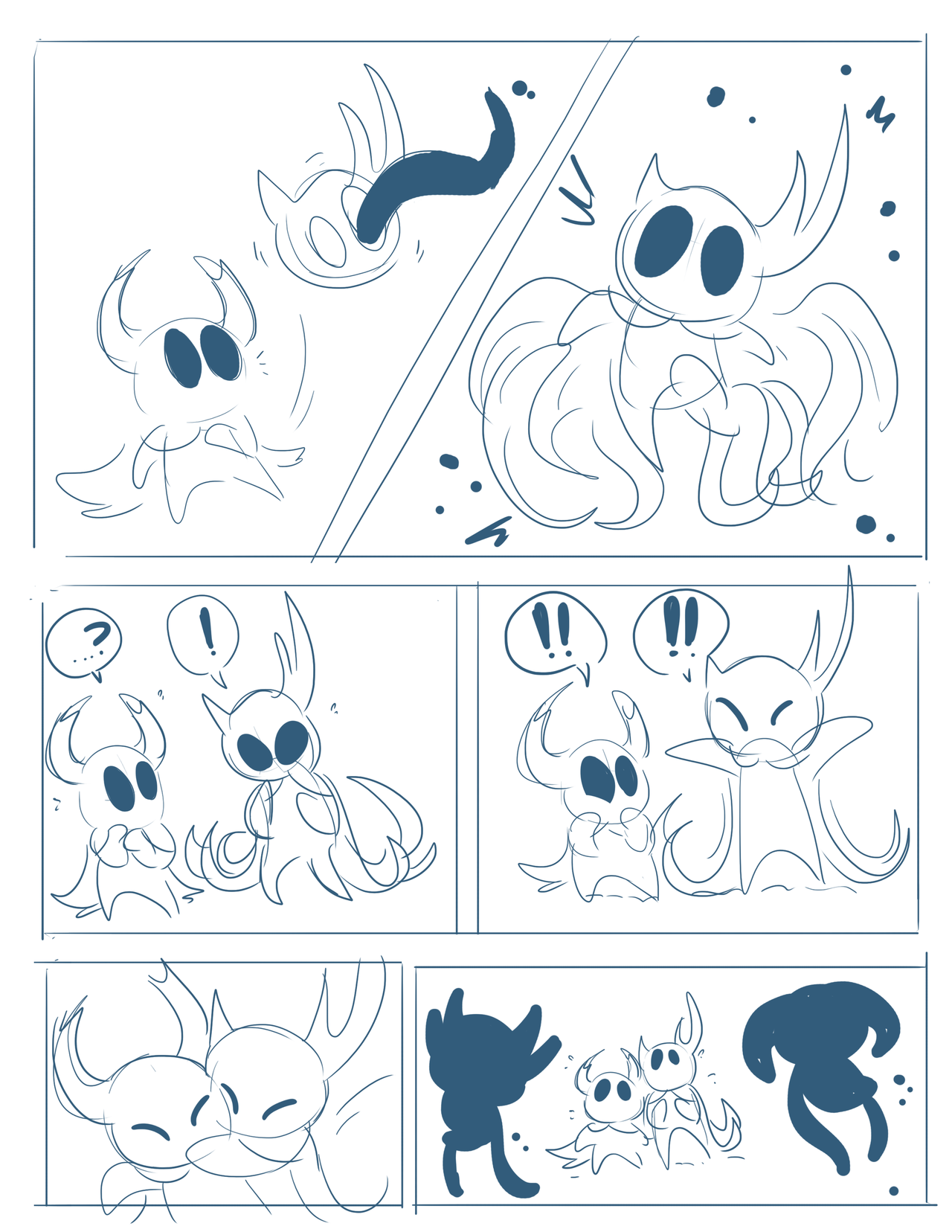 pickles4nickles:  Did some thumbnails for a comic that I’ll probably never actually