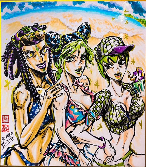 Hermess & F.F. & Jolyne from Stone Ocean Opening