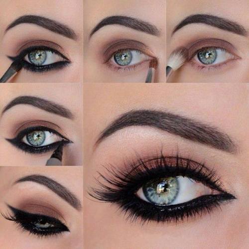 Winged eyeliner step by step