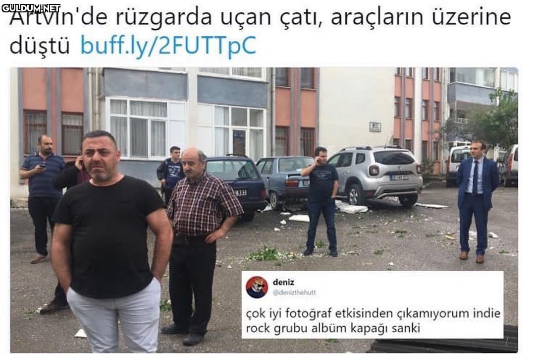 Artvin'de rüzgarda uçan...