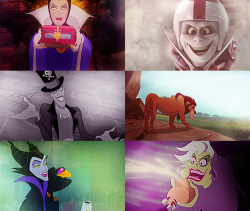 allthecolorsofdisney:  “A villain must