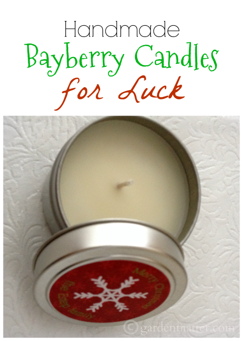 DIY Good Luck Bayberry Candle Tutorial from Garden Matter.Make a soy wax and bayberry DIY Good Luck 