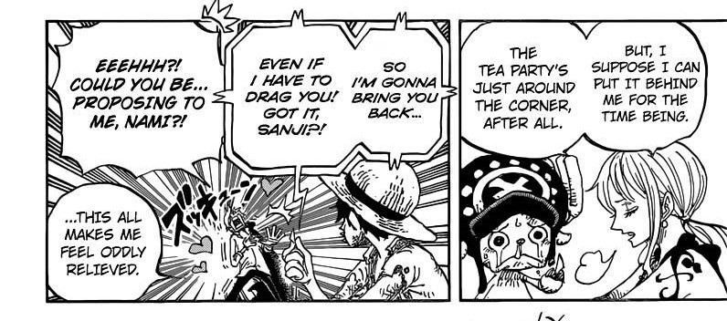 A Swan Luffy S Pout Face In Chapter 857