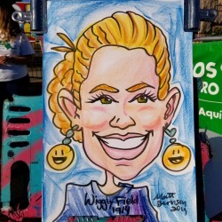 Caricature from Oktoberfest in Framingham.