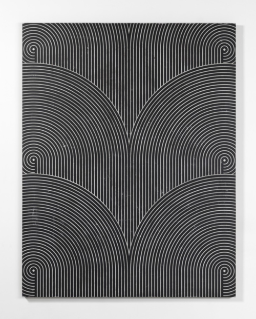 eccontemporary: Davide Balliano, Untitled, 2017, plaster, gesso and lacquer on wood, 182.8 x 142.2 c