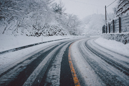 Winter Road on Flickr.Image by Kurt K Gledhill
