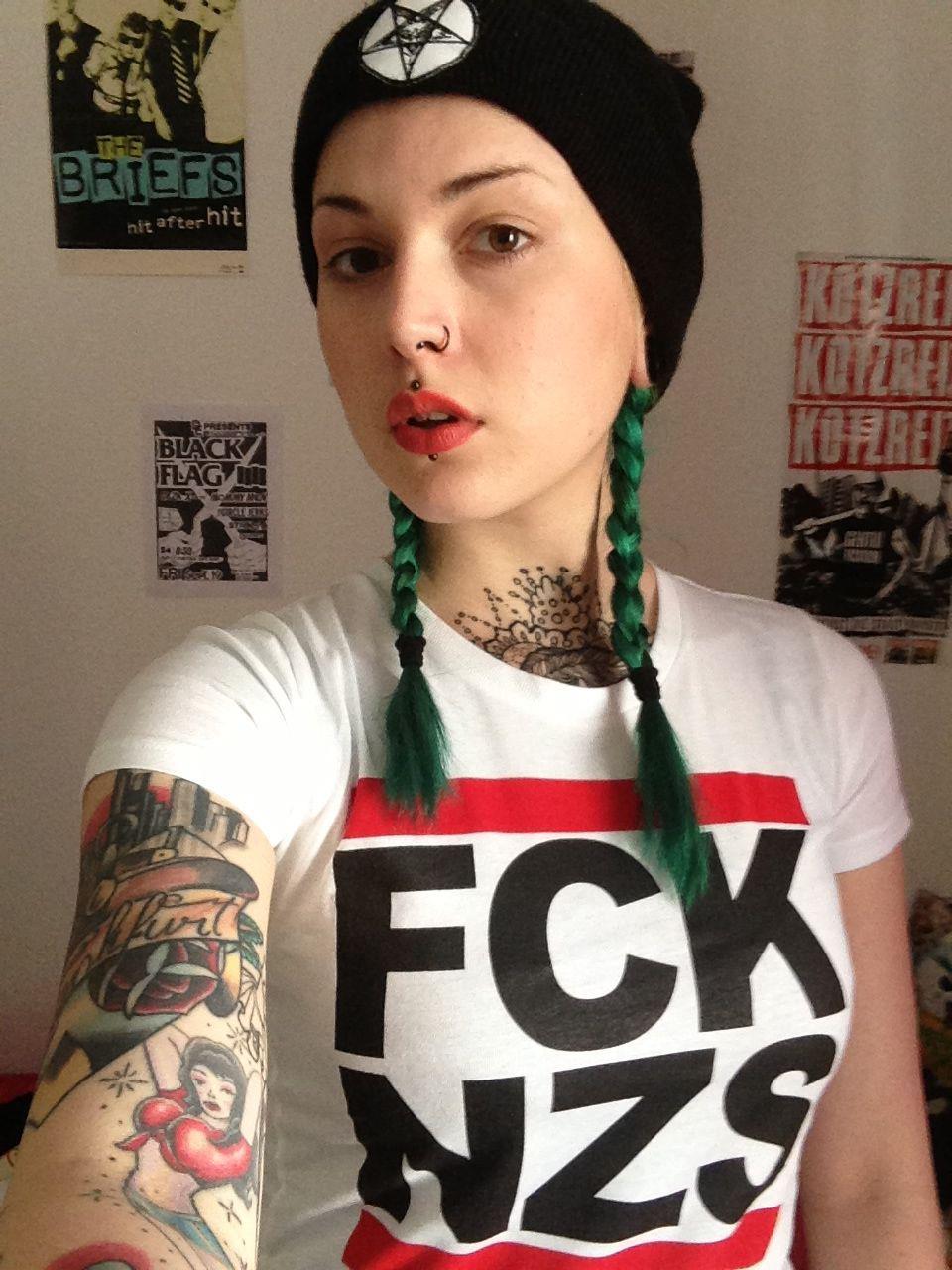 victoria-van-violence:  Because Nazis are just a pain in the arse!! Shirt: True Rebel