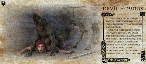 Sex The Witcher Bestiary: Devil Hounds pictures